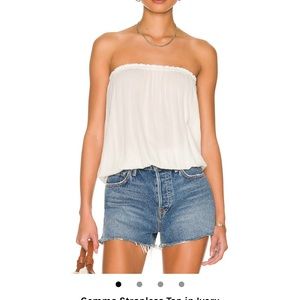 Indah Gemma strapless top in ivory NWT just a little wrinkled